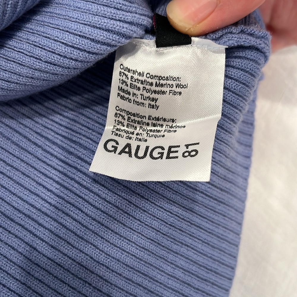 Gauge81 Lifa Cornflower Blue Cropped Sweater With… - image 6